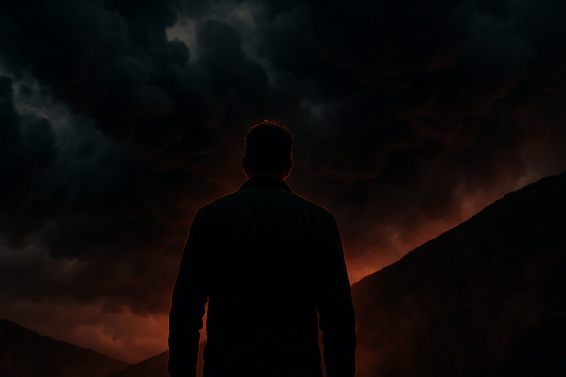 Lone figure walking into a storm at dawn — Brookhaven Performance Journal