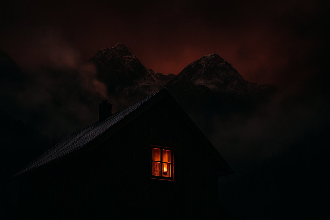 A single warm light in a mountain lodge window at night — Brookhaven Performance Journal